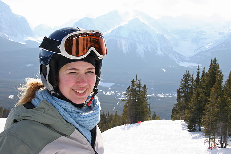 Sarah at Lake Louise