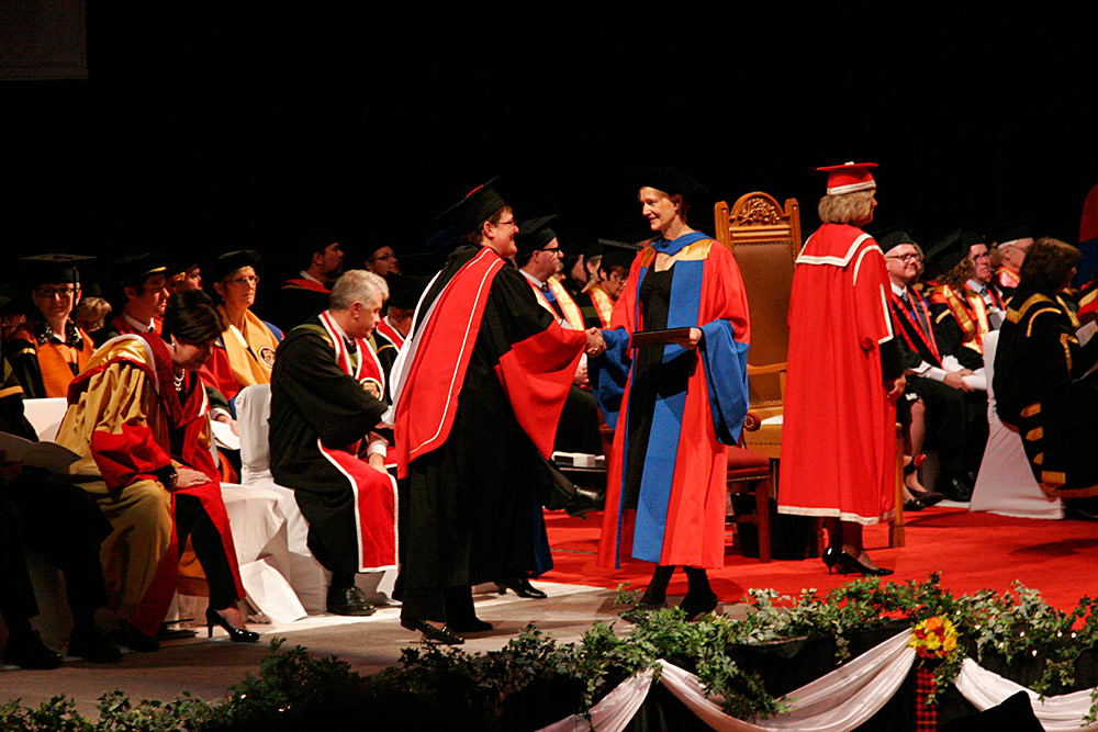 Mary-Ann with Prof. Aritha van Herk...