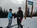 Sarah and Mary-Ann, on one of our <br />favorite runs, Snow Rodeo...