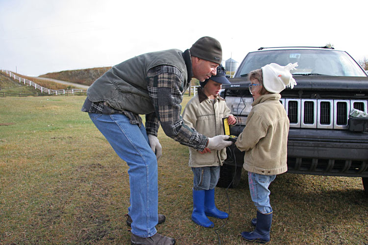 Kids getting pre-launch instructions...