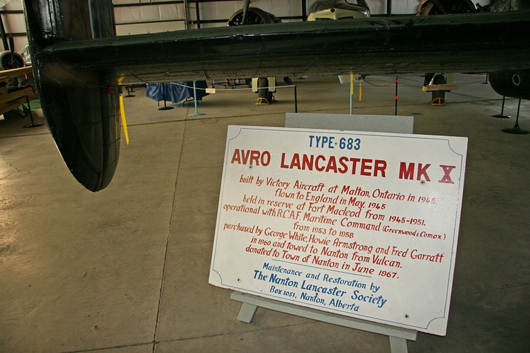 The Nanton Lancaster. Completely restored and maintained by volunteers.