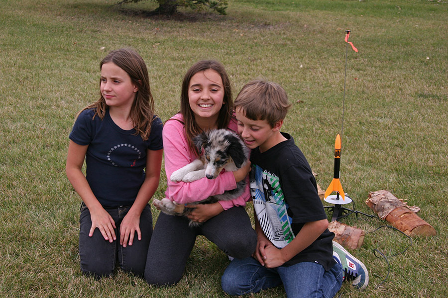 The intrepid launch team ensuring systems are 'Go'...