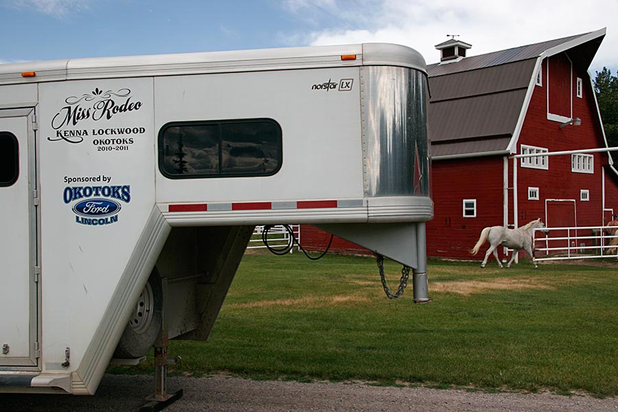 Kenna's horse trailer...