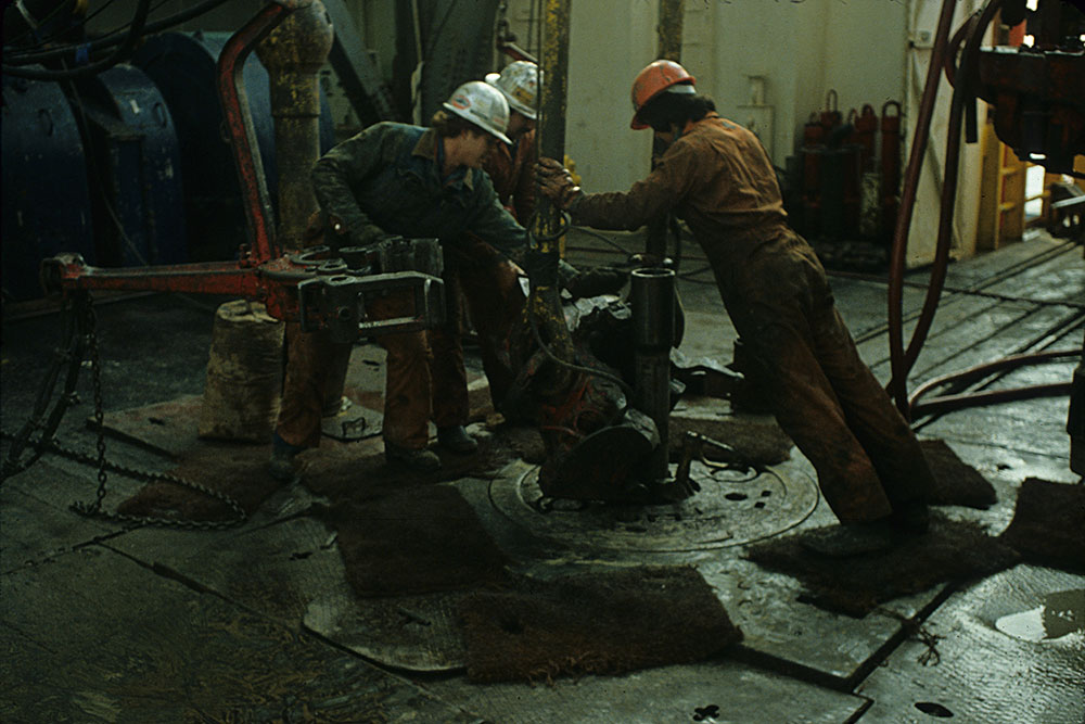 and by the time I left nine hours later, they <br />had tripped in over 2 miles of pipe...