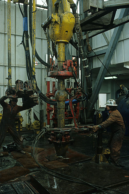 and had started drilling again...