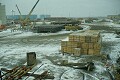 the Canmar equipment yard at Tuktoyaktuk <br />Harbour where we returned for supplies...