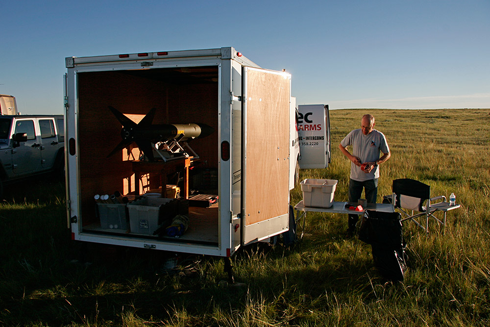 Perry's travelling workshop...