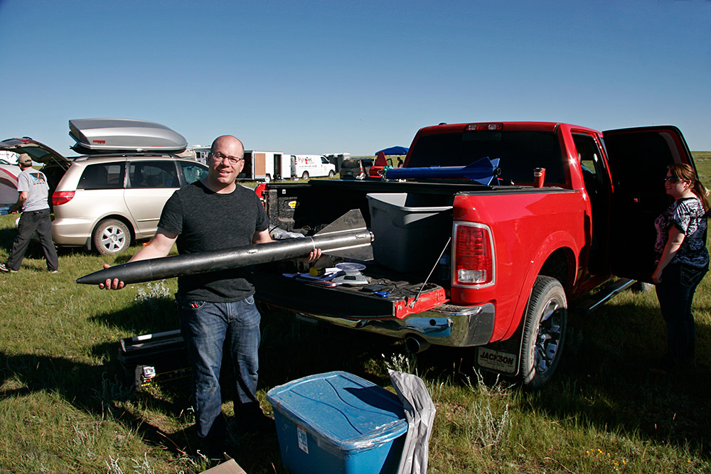 Robert with his "Patriot"...