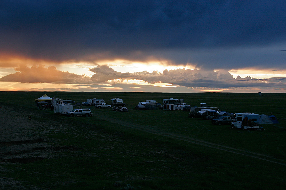 sunset after the first day...