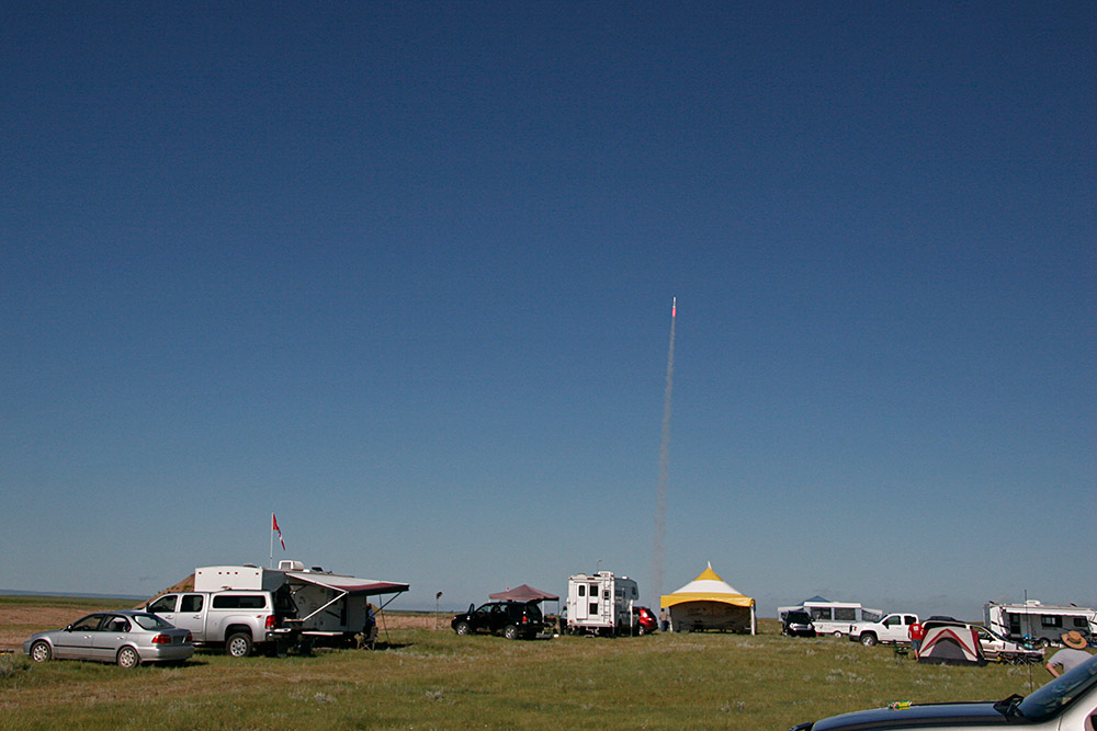 The following morning brought brilliant blue skies...