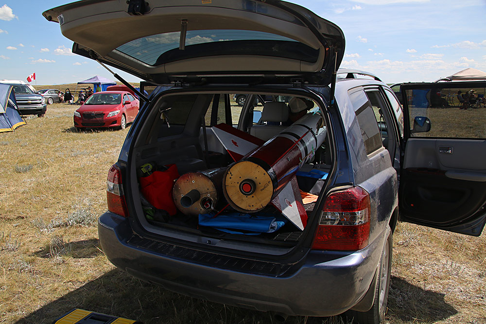 preparing to drive out to launch pad...