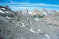 And finally, a view of the rock strewn drainage and the very long slog that remains before reaching Aster lake. Round trip, 22 hrs.