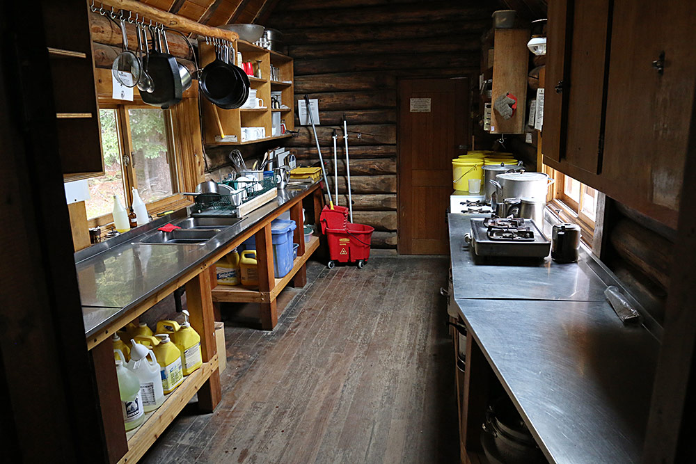 Stanley Mitchell hut kitchen...