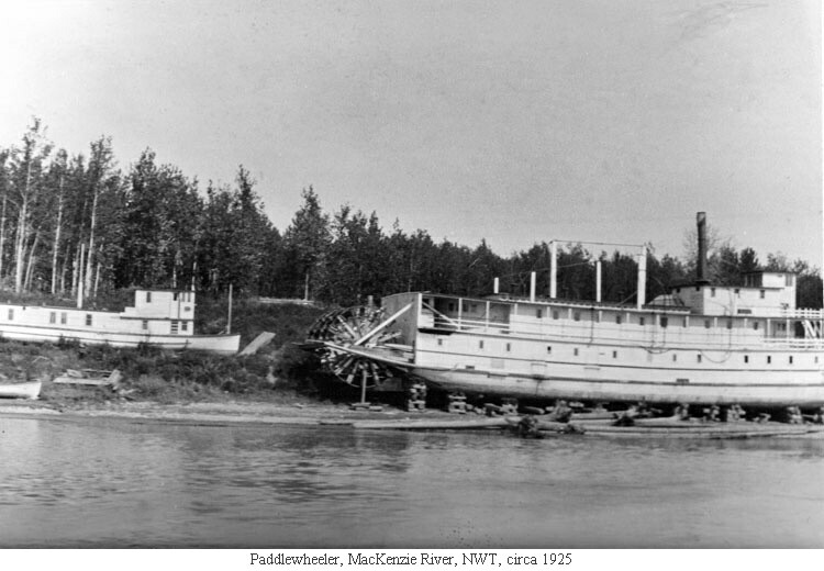 Paddlewheeler, MacKenzie River, NWT, circa 1925