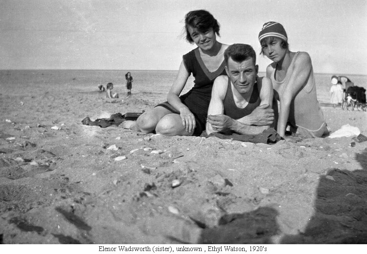 Elenor Wadsworth (sister), unknown , Ethyl Watson, 1920's
