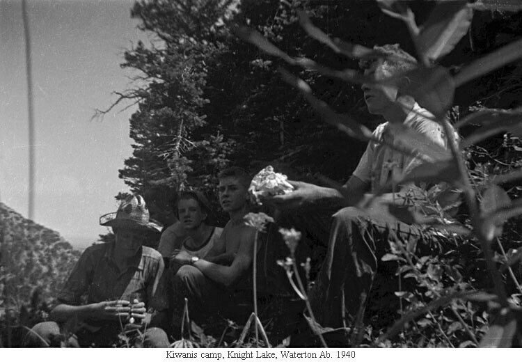 Kiwanis camp, Knight Lake, Waterton Ab. 1940