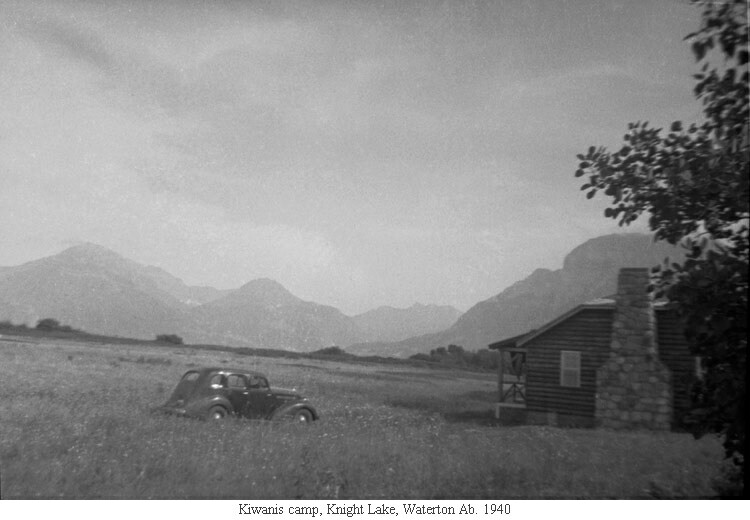 Kiwanis camp, Knight Lake, Waterton Ab. 1940