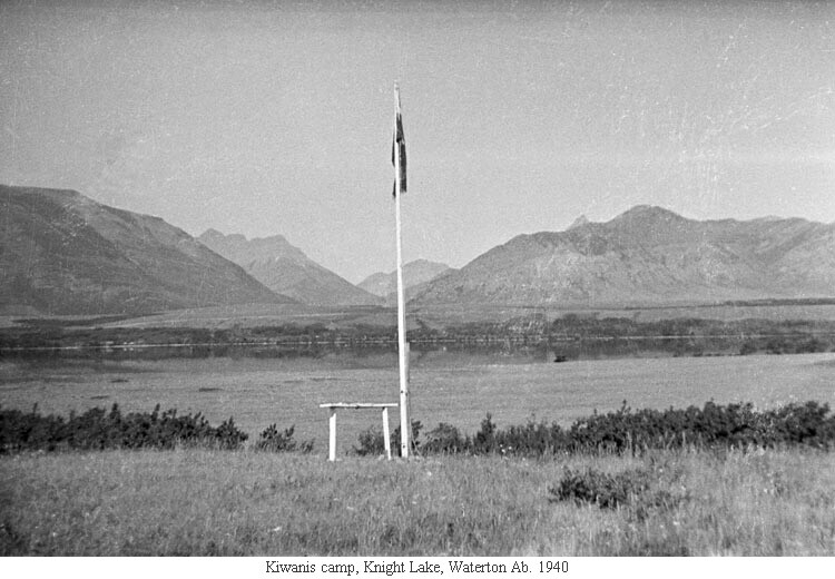 Kiwanis camp, Knight Lake, Waterton Ab. 1940