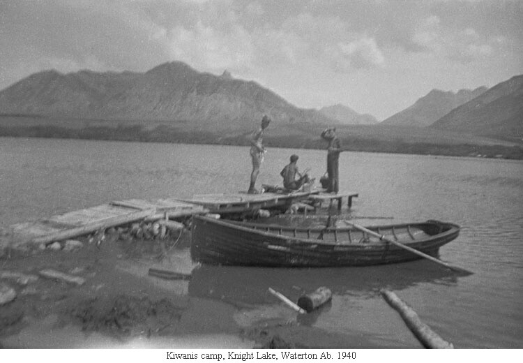 Kiwanis camp, Knight Lake, Waterton Ab. 1940
