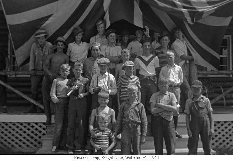 Kiwanis camp, Knight Lake, Waterton Ab. 1940