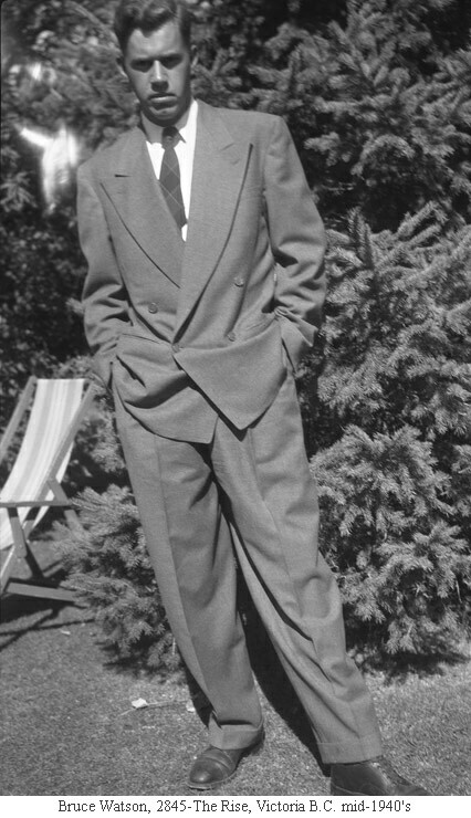 Bruce Watson, 2845-The Rise, Victoria B.C. mid-1940's