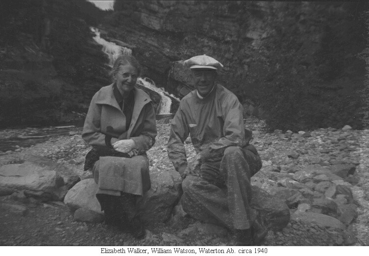 Elizabeth Walker, William Watson, Waterton Ab. circa 1940