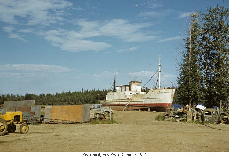 River boat, Hay River, Summer 1954