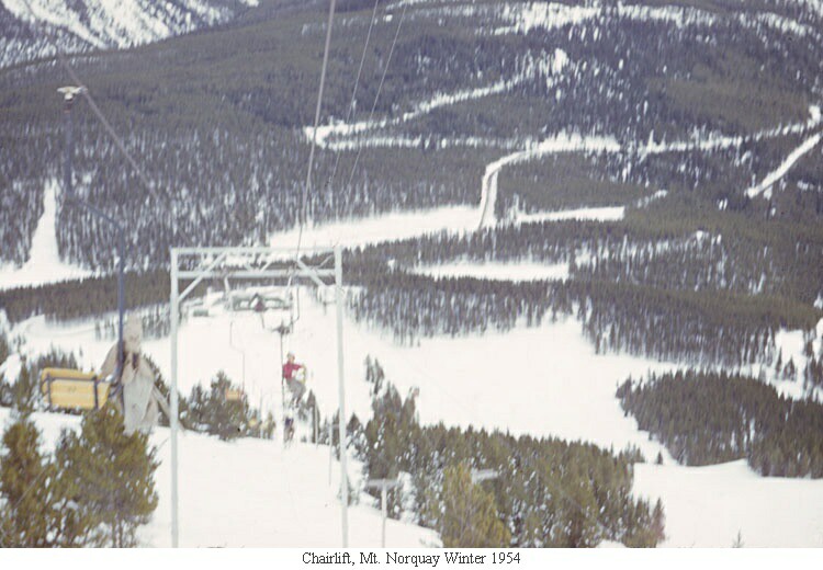 Chairlift, Mt. Norquay Winter 1954