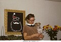 Shirley and Gina, Christmas, 1954
