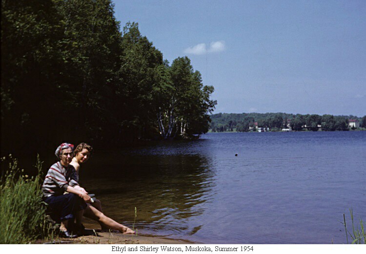 Ethyl and Shirley Watson, Muskoka, Summer 1954