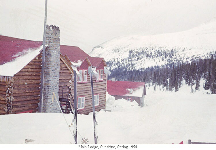 Main Lodge, Sunshine, Spring 1954