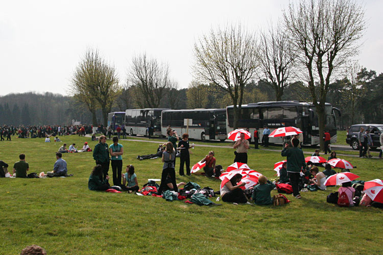 Early on April 9th, 2007, Canadians by the bus load began arriving at the Vimy Ridge <br />Memorial in anticipation of the 90th Anniversary Redication ceremonies.