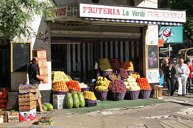 The local market we passed on our way to the subway...