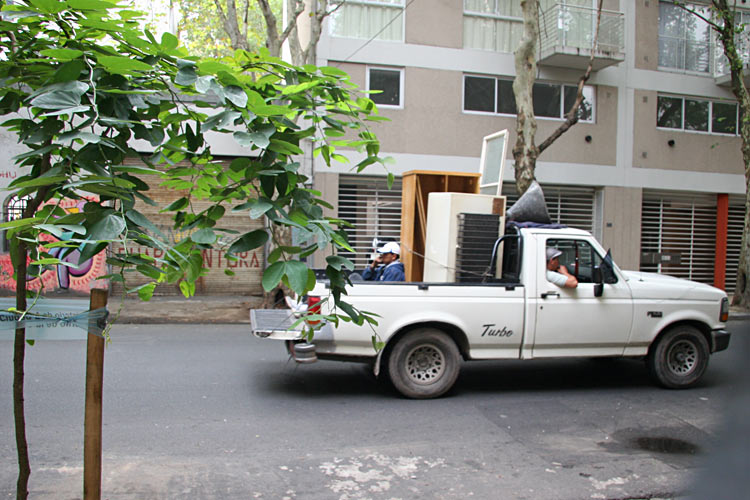 We were awakened the next morning by a loudspeaker, demanding <br />that we bring out our dead appliances...
