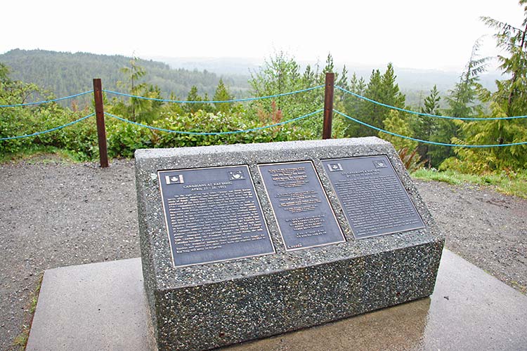 Kap'Yong Memorial, Radar Hill near Tofino BC