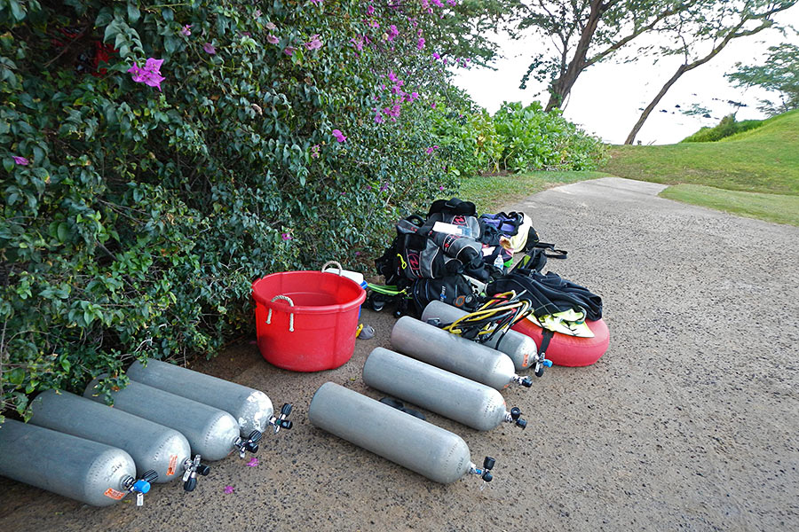Morning of our second dive...