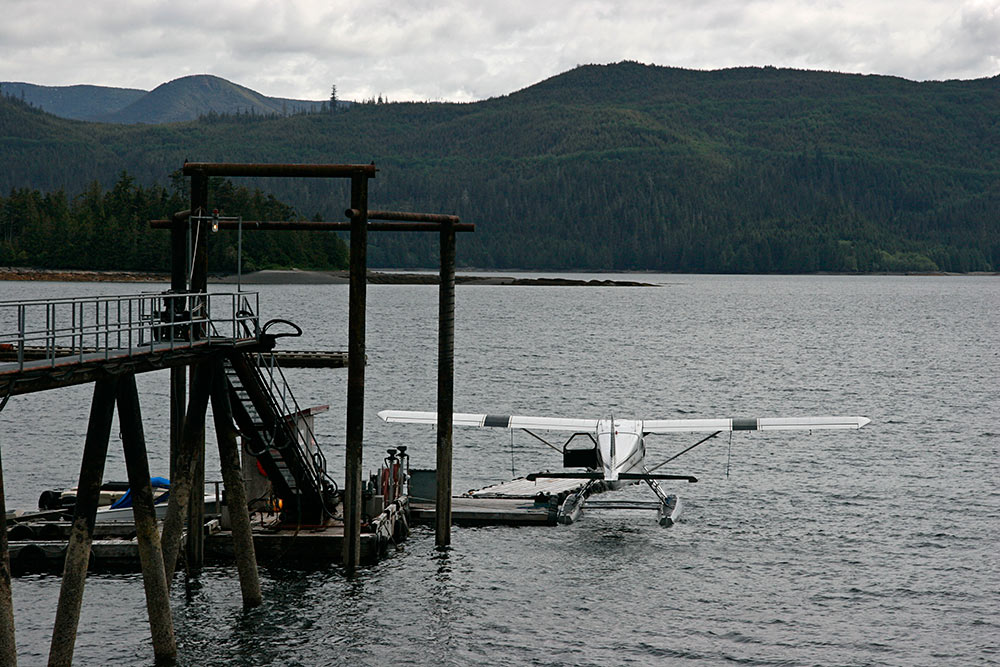 On our second last day, we were fortunate to join a trip <br />with Inland Air to one of the old Haida village sites...