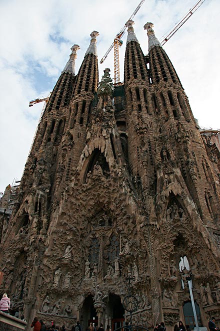 the Sagrada Familia...