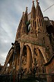 the Passion facade and<br />its four bell towers...