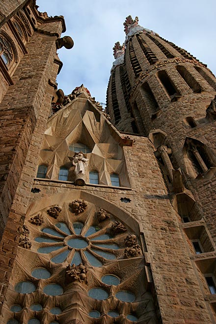 view upwards from the Crypt entrance...