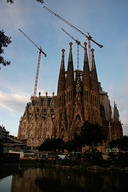 The Sagrada Familia, early morning...