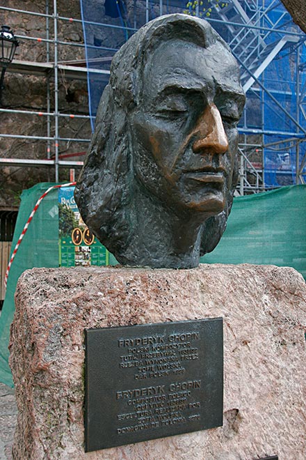 whose singular claim to fame appears to be that <br />Fryderyk Chopin and George Sand lived here <br />for two years between 1838-39...