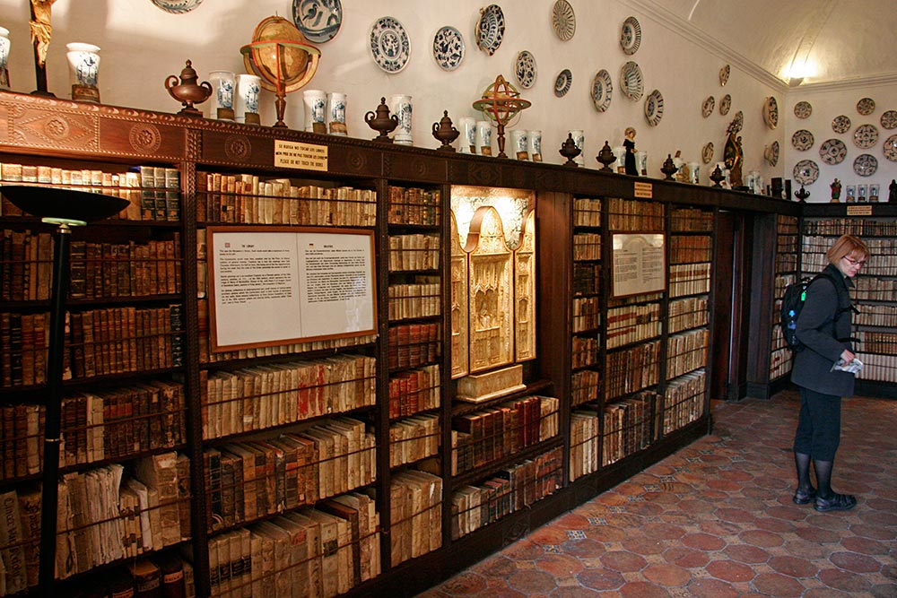 and a library of rare manuscripts...