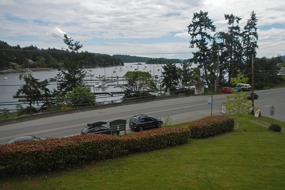 view from the United Church, where the <br />Saturday morning taichi class is held...