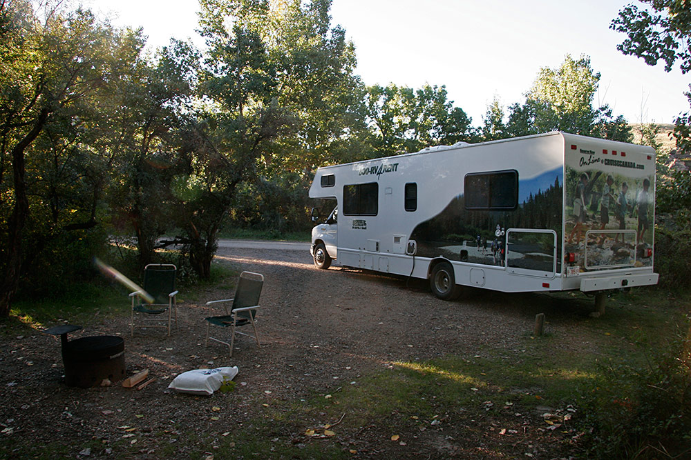 Our campsite at Writing-On-Stone...