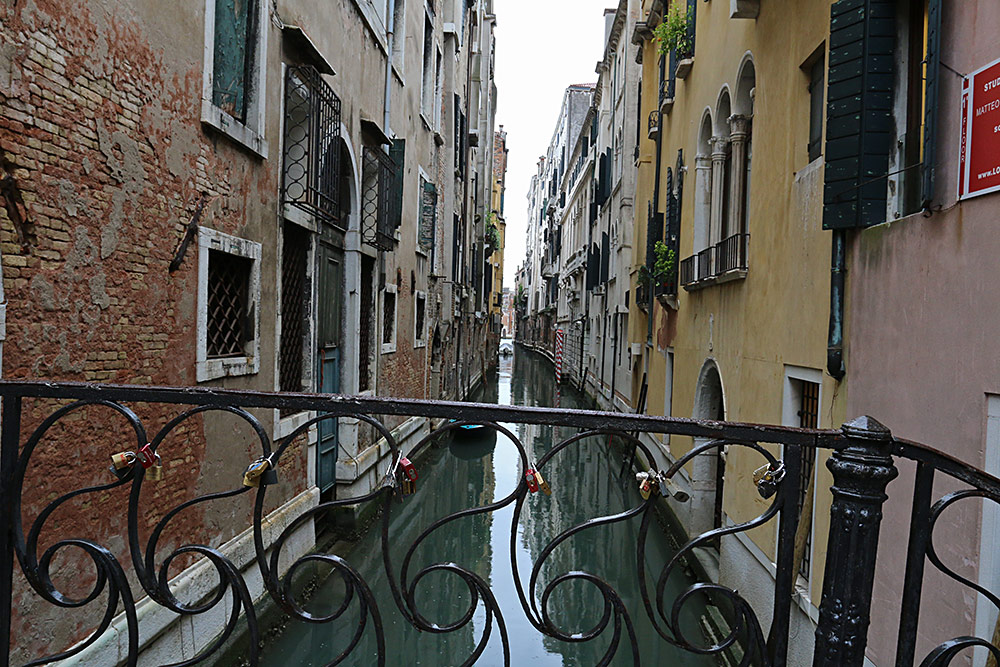 canal, with locks...