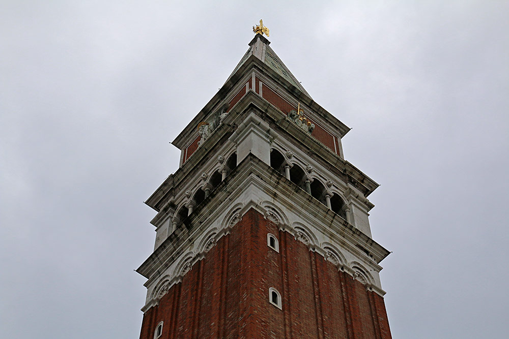St Mark's bell tower, it collapsed in 1902 and was rebuilt...